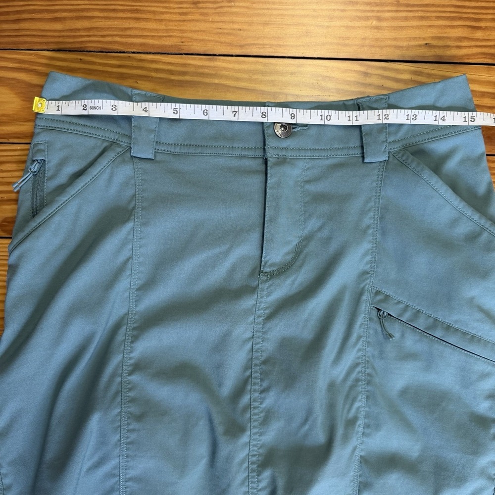 Duluth Trading Dry on the Fly Skort Women's 4 Skirt Shorts Sage Green Cargo - Picture 7 of 13